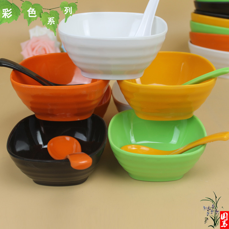 Colorful fruit scoop dessert bowl