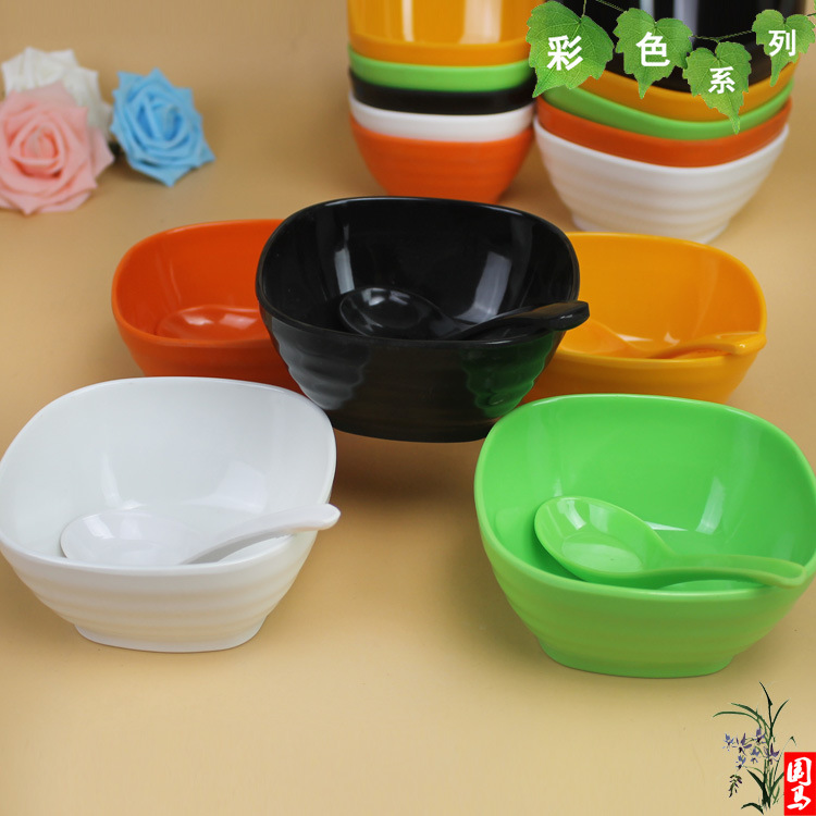 Colorful fruit scoop dessert bowl