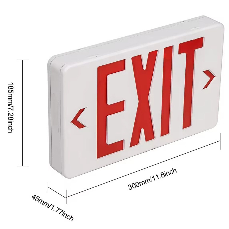 Emergency exit sign light